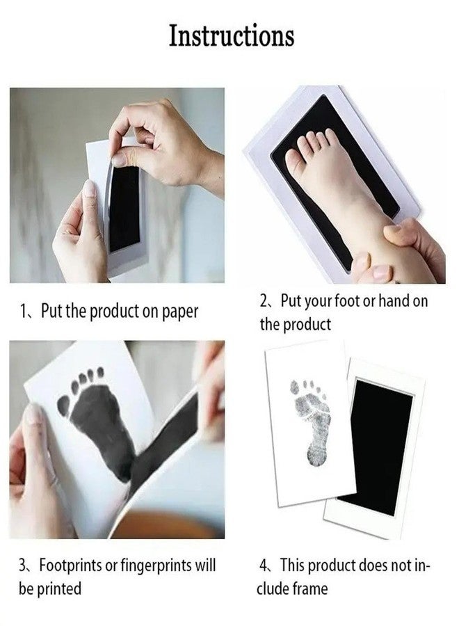 ENNCOZY Inkless Hand and Footprint Kit - Ink Pad for Baby Hand and Footprints - Dog Paw Print Kit,Dog Nose Print Kit -Baby Footprint Kit,Clean Touch Baby Foot Printing Kit,Handprint Kit - Image 3